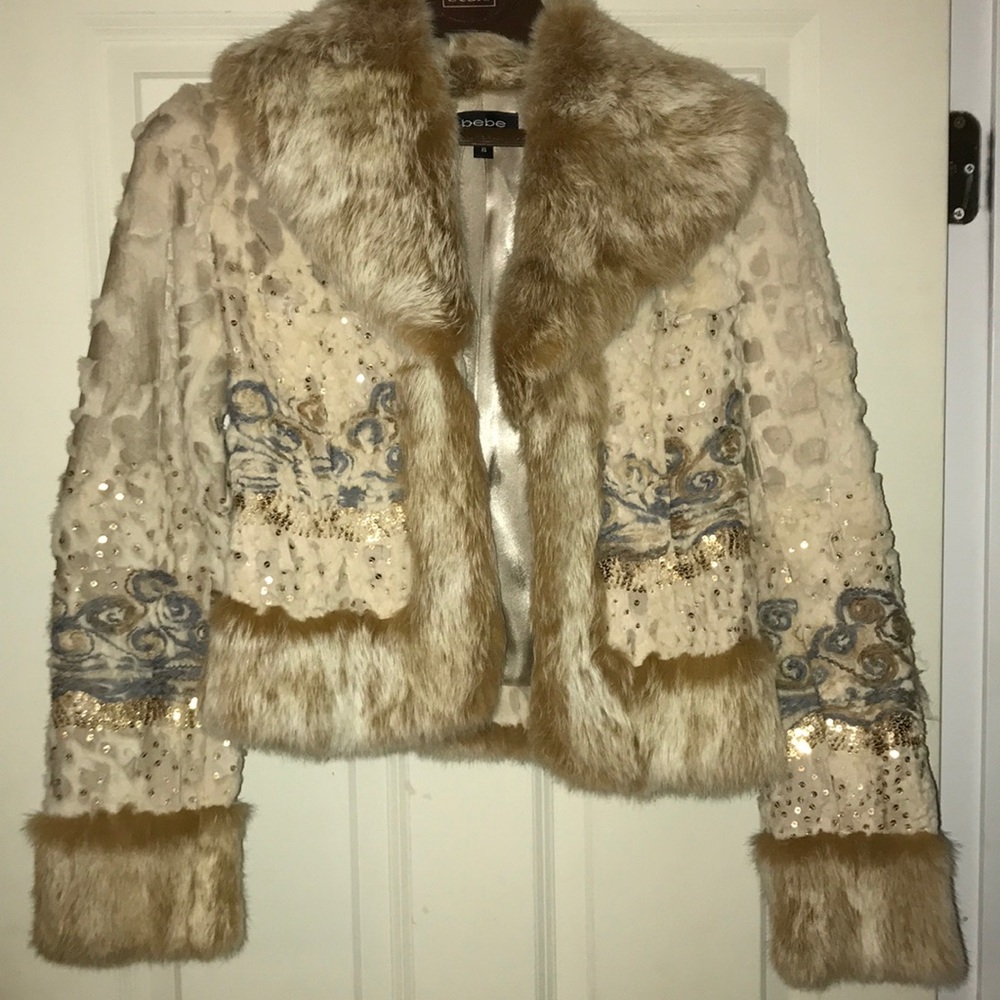 BEBE Vintage Fur Jacket
